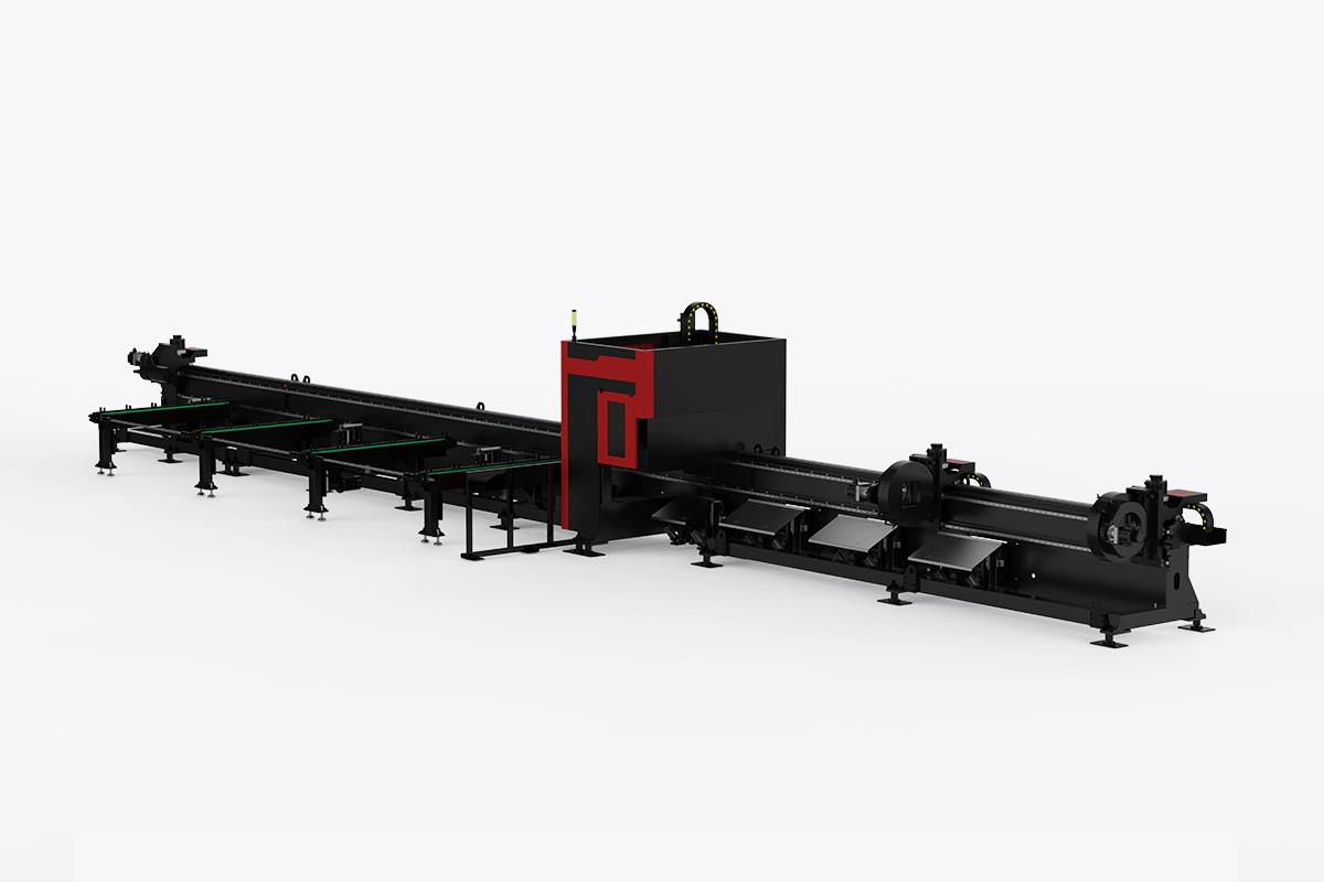 Three Chucks Laser Tube Cutting Machine